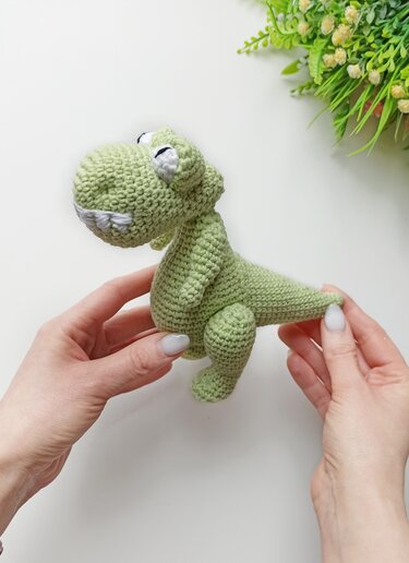 Amigurumi Dinosaur Pattern, Crochet Baby T-Rex