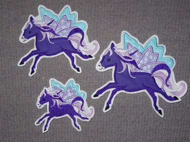 Stickdatei Pegasus in 7 Größen Pferd Schmetterling - Sticken