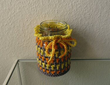 Sommer Windlicht - Häkeln