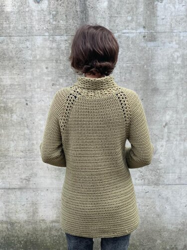 Schalkragenpulli häkeln PDF Anleitung