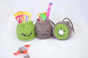 Crochet Pattern "Little Fruits" – giftbags *easy*