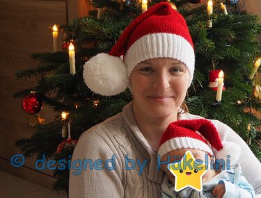 Weihnachtsmütze „Baby Santa“ für Babys - Bild 2