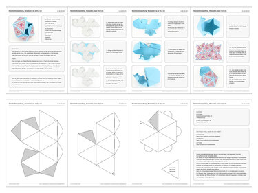 Geschenkverpackung – Ikosaeder – Bastelanleitung und Vorlagen