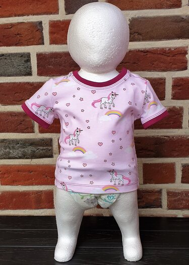 Fin Baby Shirt – Buttoned Shoulder Shirt EU 44–98 / US 0–3T - Sewing