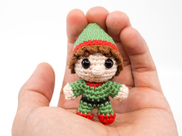 Amigurumi Mini Noso Christmas Elf Crochet Pattern