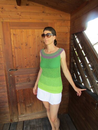 Strickanleitung – Sommershirt Lavendelfeld in den Größen 38/40 und 42/44 - Bild 2