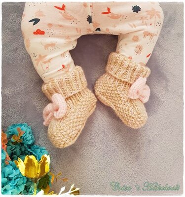 Strickanleitung Babyboots "Cuteness" in allen Größen strickbar!