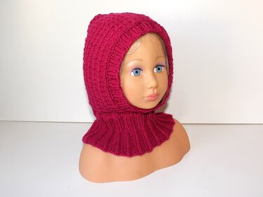 Strickanleitung Schalmütze, Schlupfmütze ca. 10 - 24 Monate unisex