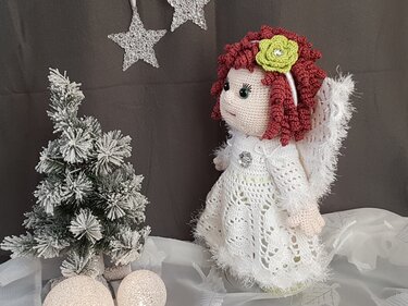 Puppe Engelchen Luise, Häkelanleitung