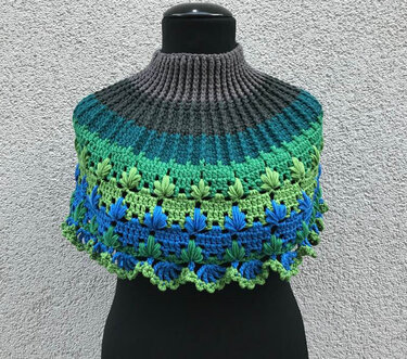 traumhafter Schulterschmeichler „LEAF“ - Häkeln