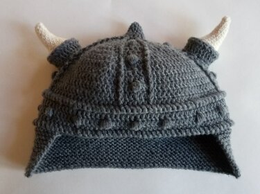 Wikingerhelm Mütze - Häkeln