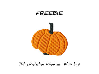 Stickdatei "Kürbis-FREEBIE" für den Rahmen 10 cm x 10 - Sticken