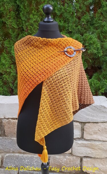 Ciclico, asymmetrisches Kuscheltuch - Häkeln