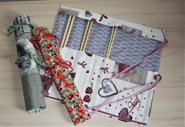 Nähanleitung Stricknadeltasche zum Aufrollen