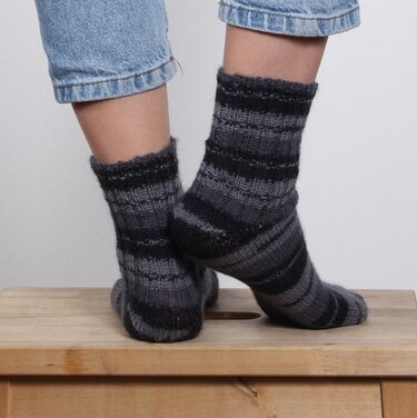 Socken mit Bumerangferse - Damen - Stricken