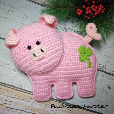 Glücksschweinchen häkeln