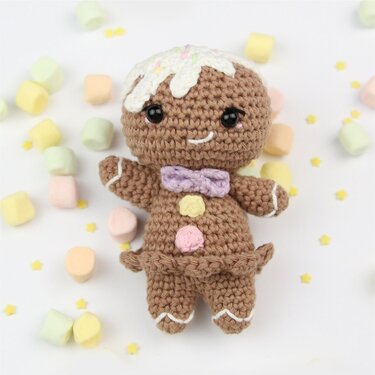 Lebkuchenfrau häkeln • PDF Häkelanleitung • Deutsch • Amigurumi