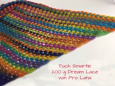 Dreieckstuch SMARTIE gehäkelt - Bild 3
