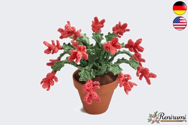 Crochet pattern Christmas Cactus