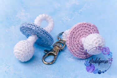 Häkelanleitung Schnuller Schlüsselanhänger Amigurumi