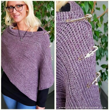 Häkelanleitung für Poncho / Tuch / Schal | PonShawl #1 - Bild 3