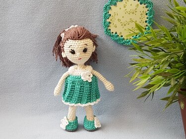 Häkelanleitung, Minipüppchen Paulina