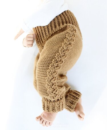 2 in 1 Set : Pullover + Hose "Dörfchen", Gr. 56 bis 116/122 - Häkeln