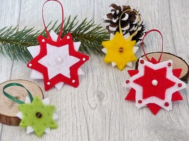 Weihnachtliche Geschenkanhänger / Baumschmuck basteln