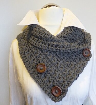 "MeiNoblé" gehäkelter Schalkragen / Halsschmeichler - Häkeln