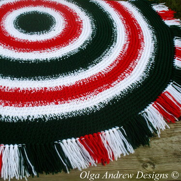 Christmas rug crochet pattern 058