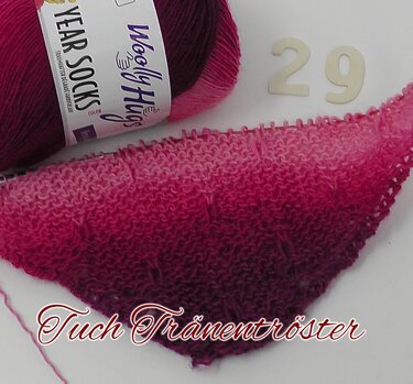 Tuch Tränentröster aus Woolly Hugs YEAR SOCKS oder BOBBEL - Bild 2