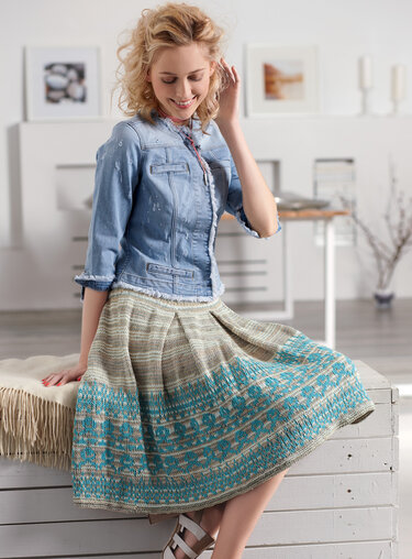 Strickanleitung Rock Anbritt