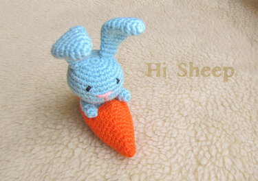 Bunny in carrot - Crochet