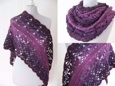 Häkelanleitung Möbius "Winteranfang", für jede Wolle und Größe