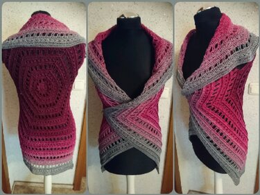 Kreisweste Trudi häkeln Häkelweste