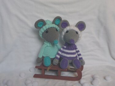 Wintermaus Mia Häkelanleitung