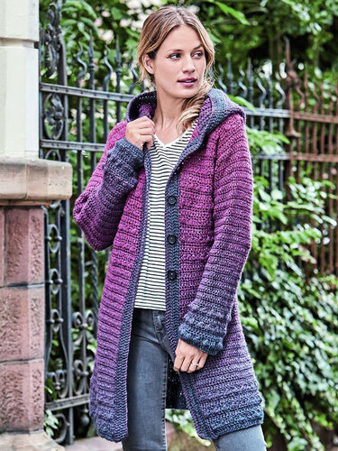 HÄKELJACKE HOODIE-LIKE - Häkeln