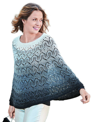 Poncho_Musterringe - Stricken