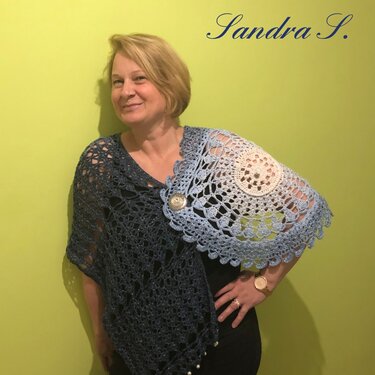 Schultertuch "Blind Date" - Häkeln