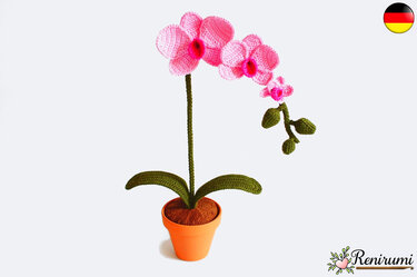 Häkelanleitung Orchidee