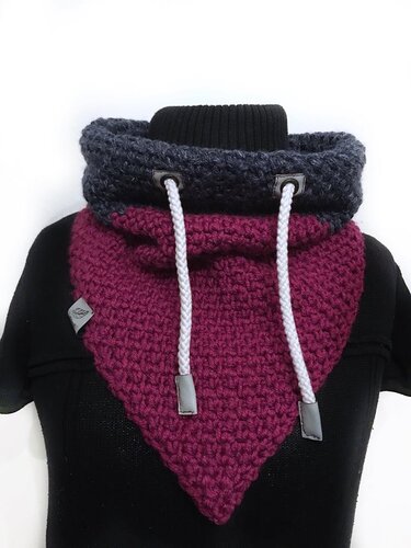 Hoodie-Schalkragen Keilkragen gehäkelt - Häkeln