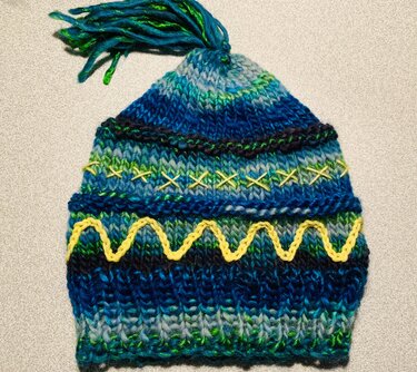 Helmis Strickmütze "Smaragd" - Stricken