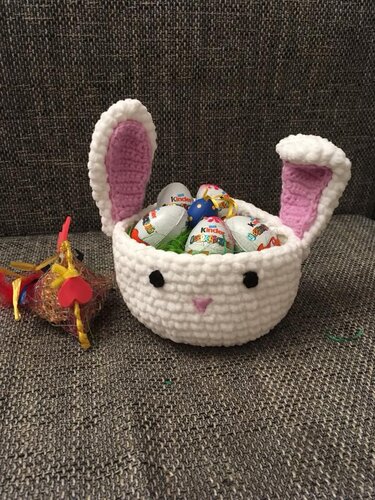 Osterkörbchen Hase - Häkeln