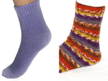 Socken stricken genial einfach – Strickanleitung für 3 Nadeln