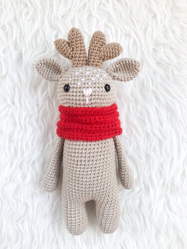 Häkelanleitung Kuscheltier Rentier "Rudi"