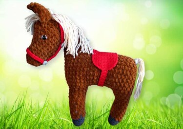 Häkelanleitung Pferd