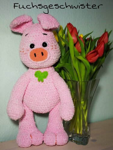 XXL Schweinchen "Freddy Ferkel" häkeln