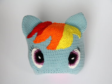 M&uuml;tze 'Pony'  - H&auml;kelanleitung, Kopfumfang 36-57 cm - Häkeln