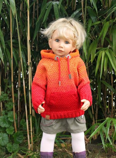 Hoodie for children/ adults "Triumph" (raglan, all sizes) - Crochet