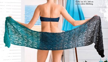 Stola "Cocktail " stricken mit 1 Woolly Hugs - BOBBEL